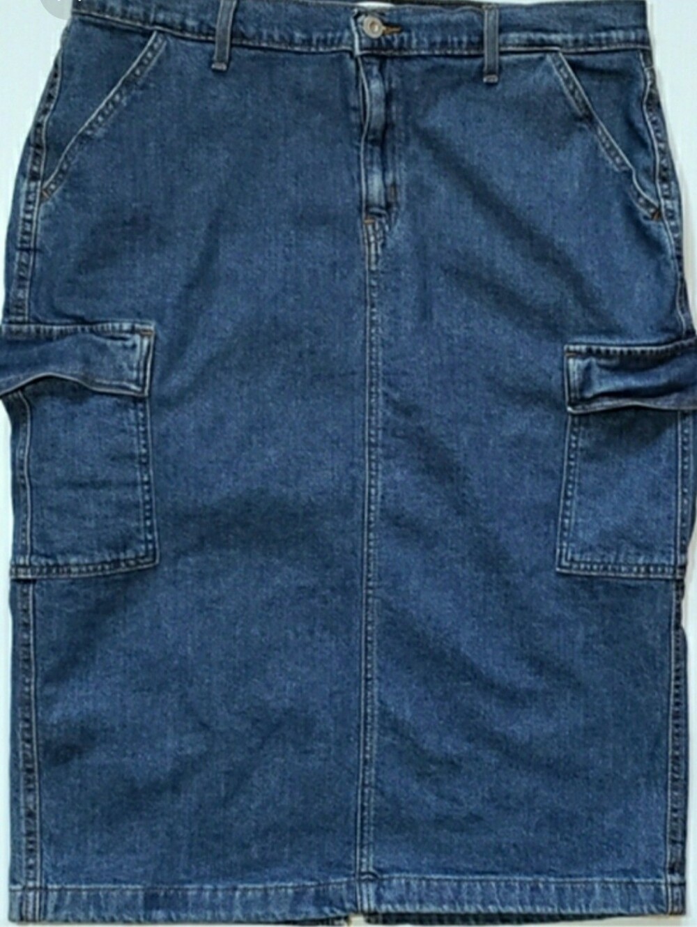 Levi's Maxi Carpenter Jean Skirt Long Pencil Skirt